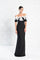 Formal Dresses Long Ruflle Formal Evening Dress Black White