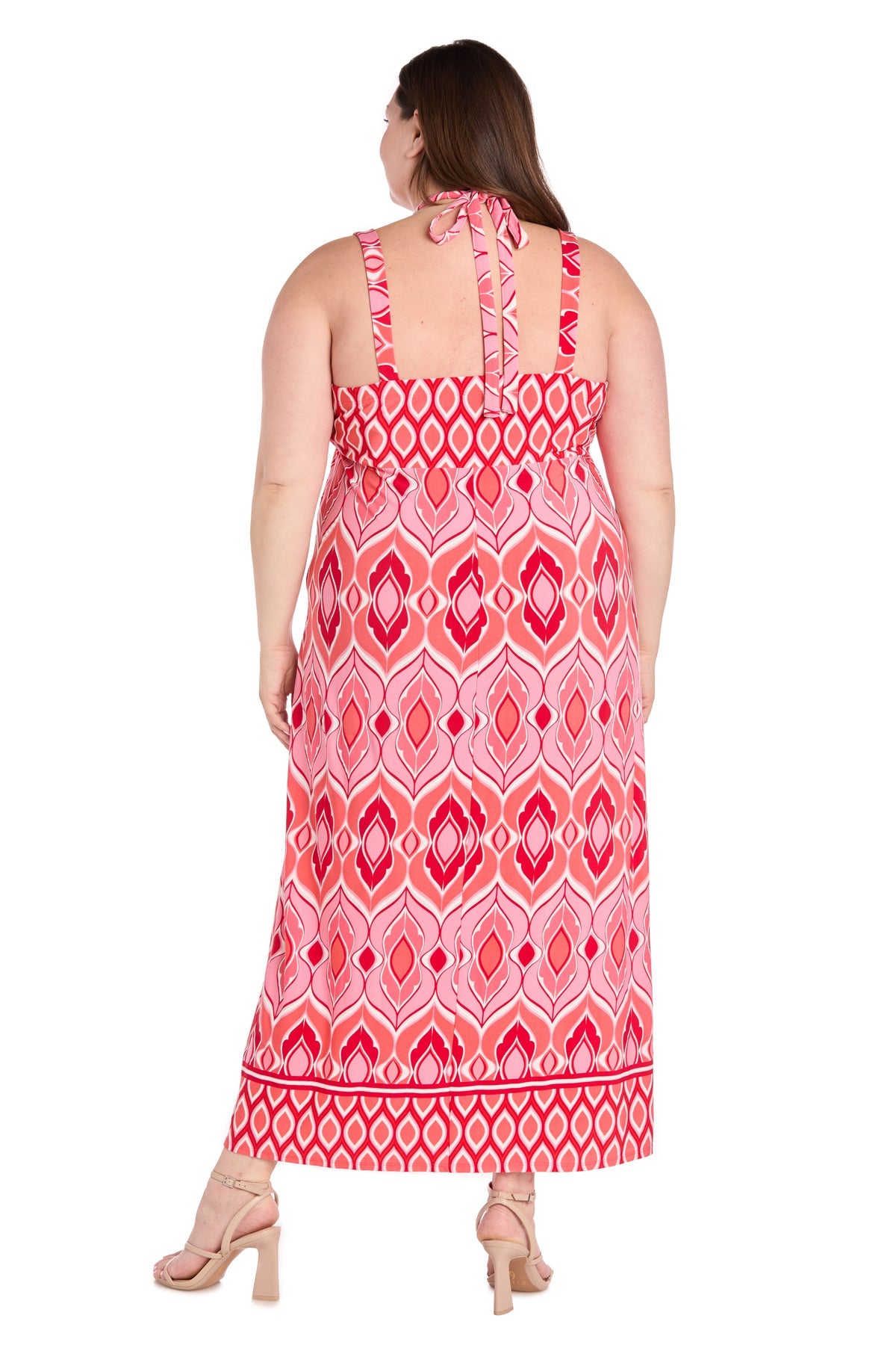 R&M Richards1262W Plus Size Long Printed Formal Maxi Dress