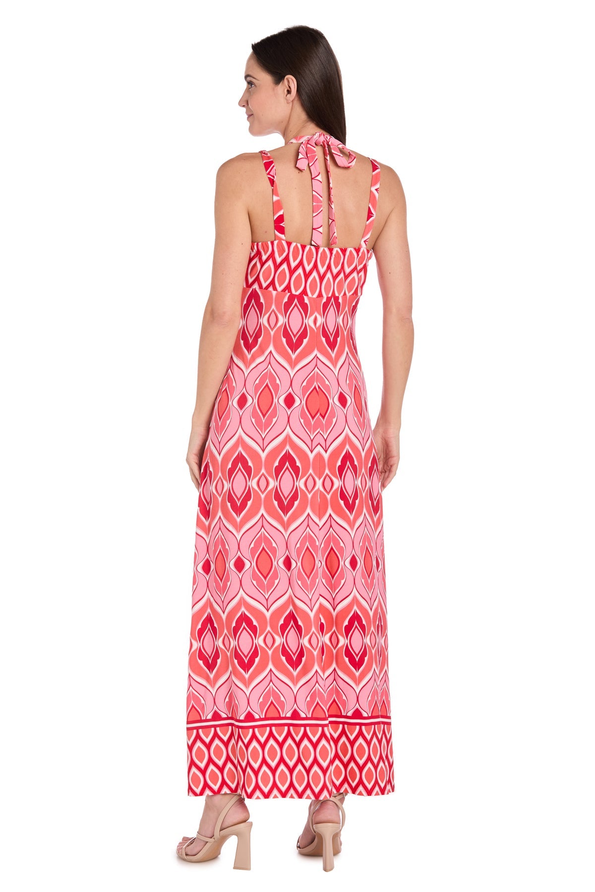R&M Richards 1262 Long Printed Formal Maxi Dress