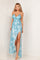 Prom Dresses Prom Long Slit Sequin Formal Dress Ivory/Turquoise