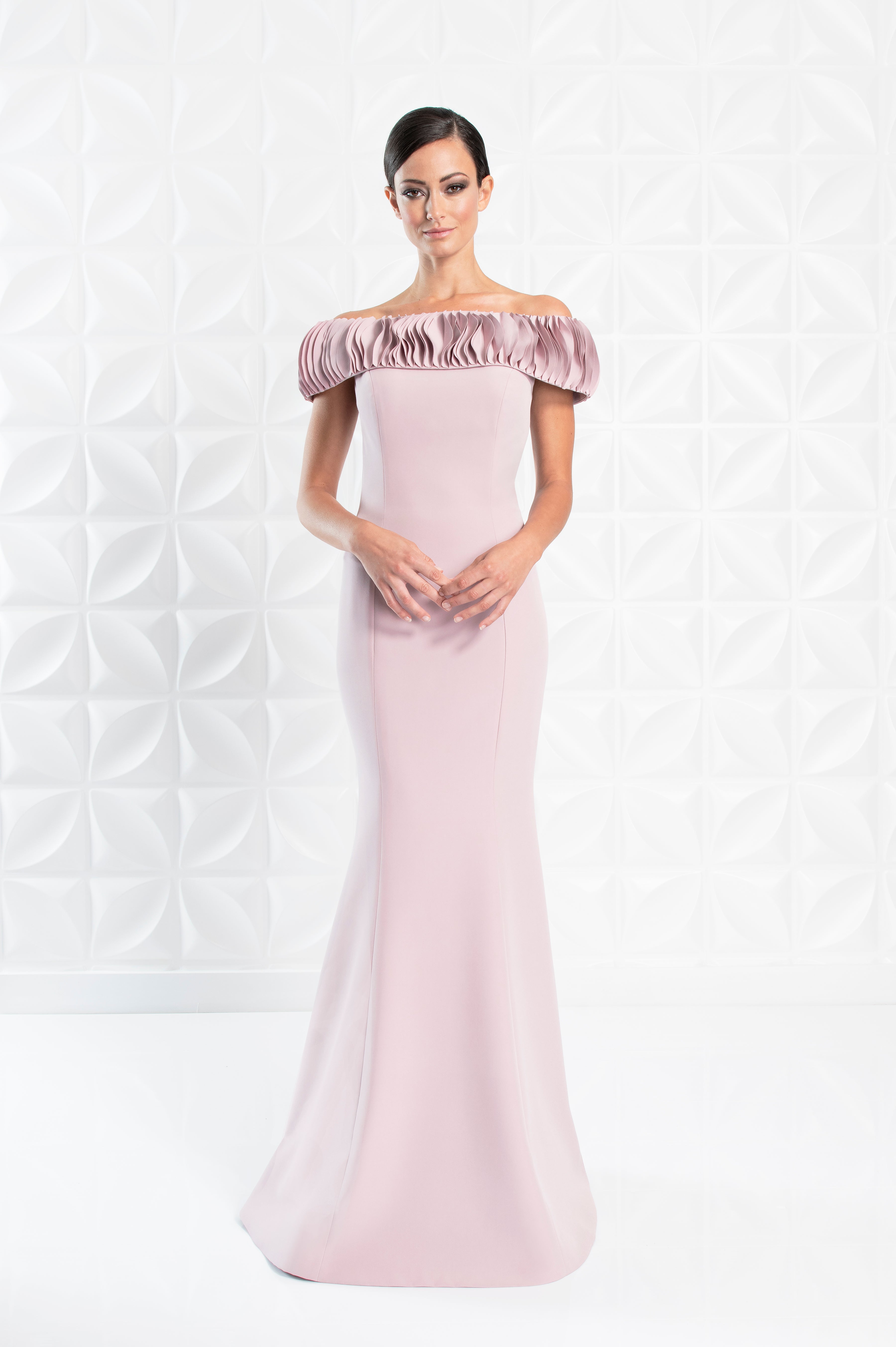 Formal Dresses Long Ruffle Fit Formal Dress Quartz
