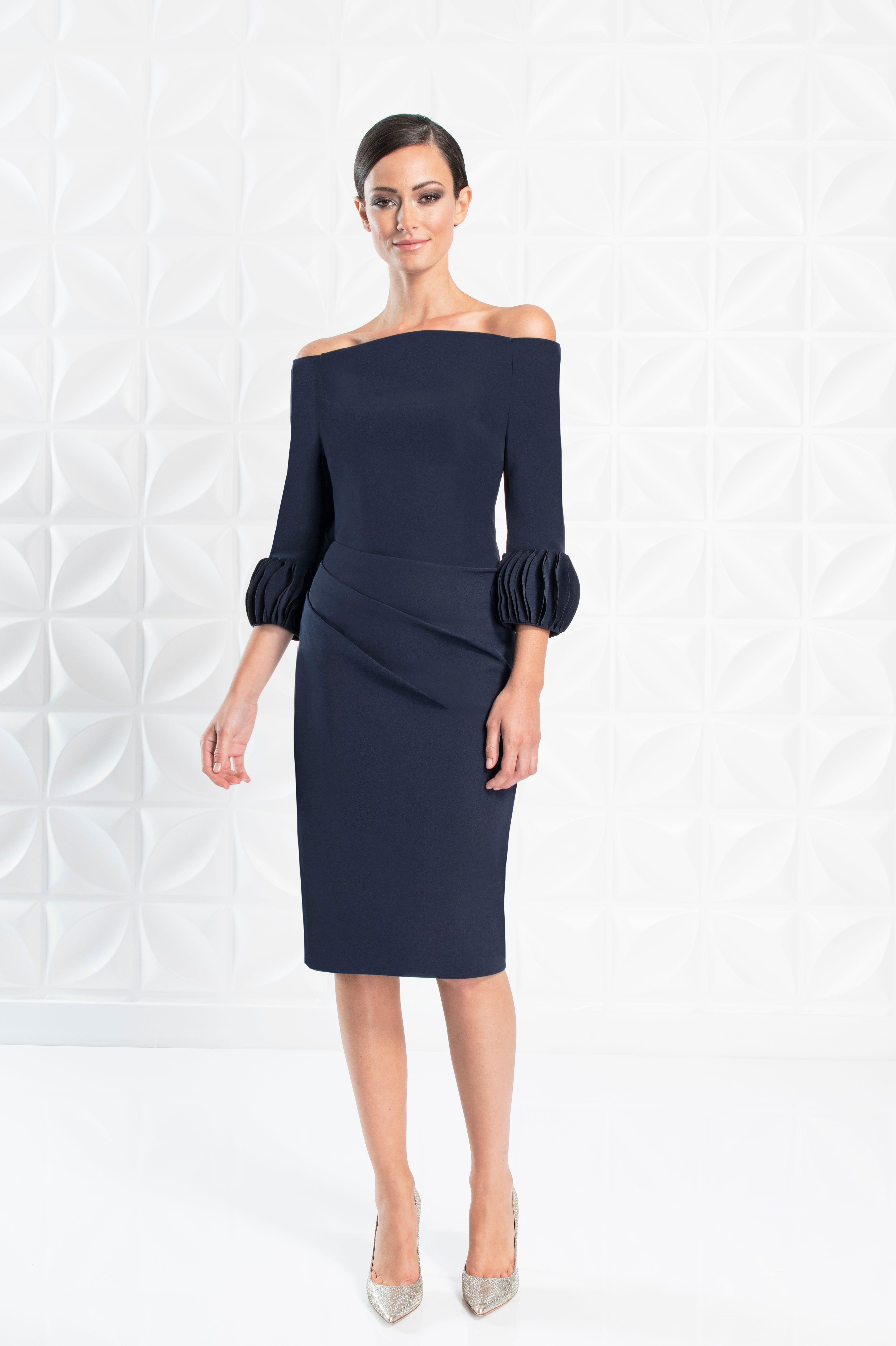Cocktail Dresses Short Fitted Homecoming Cocktail Dress Navy