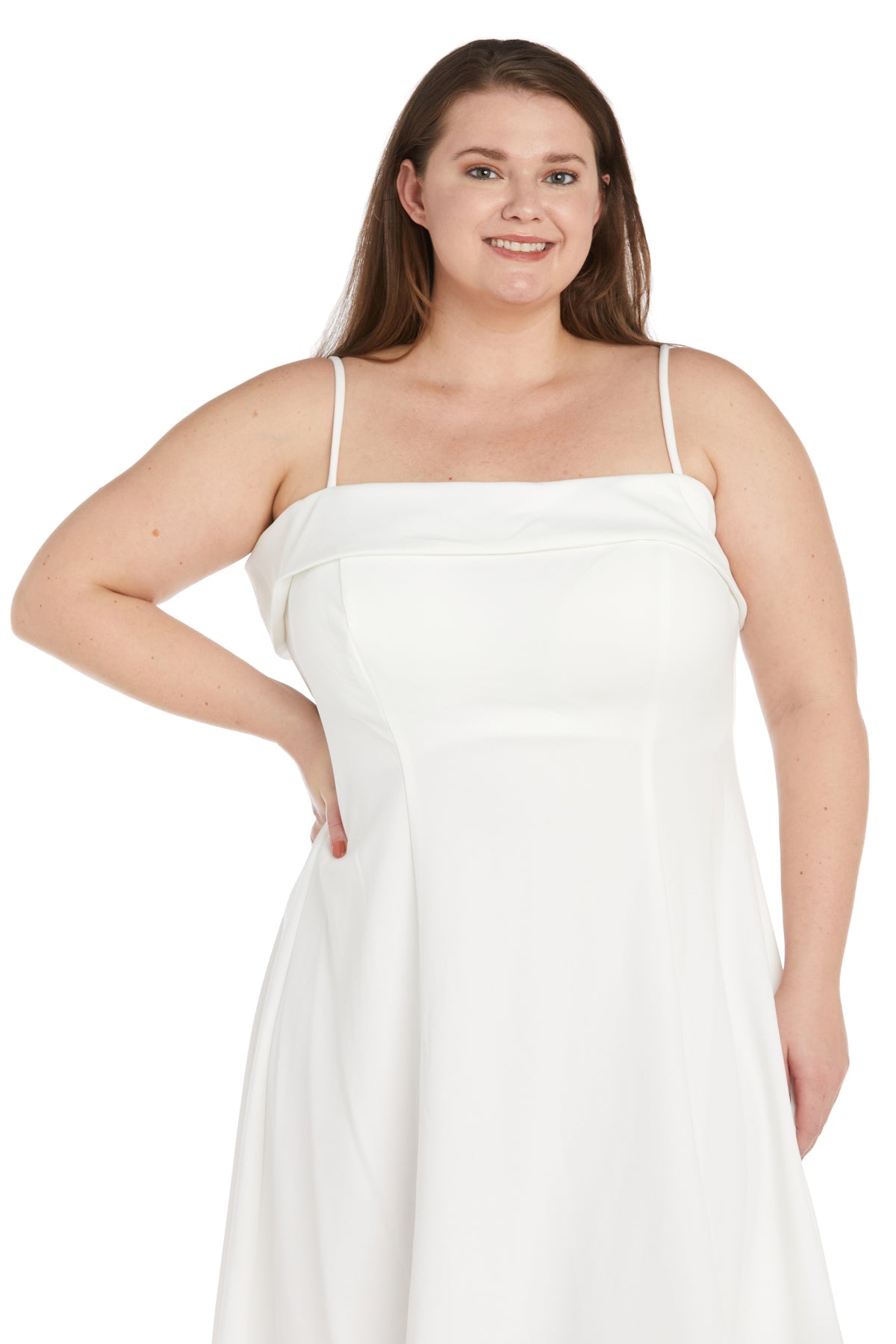 Morgan & Co 12857WM Plus Size Short Cocktail Dress