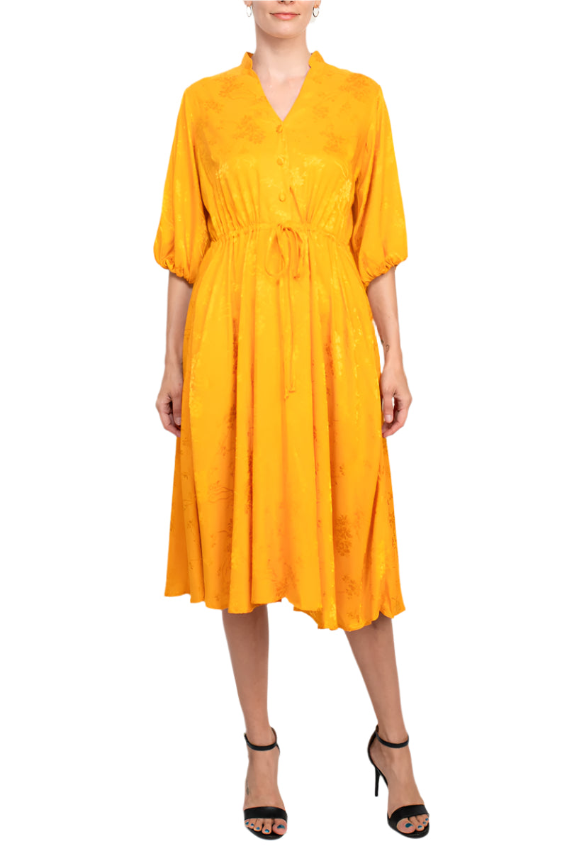 52 Seven 1292 A Line Midi Pocket Cocktail Dress