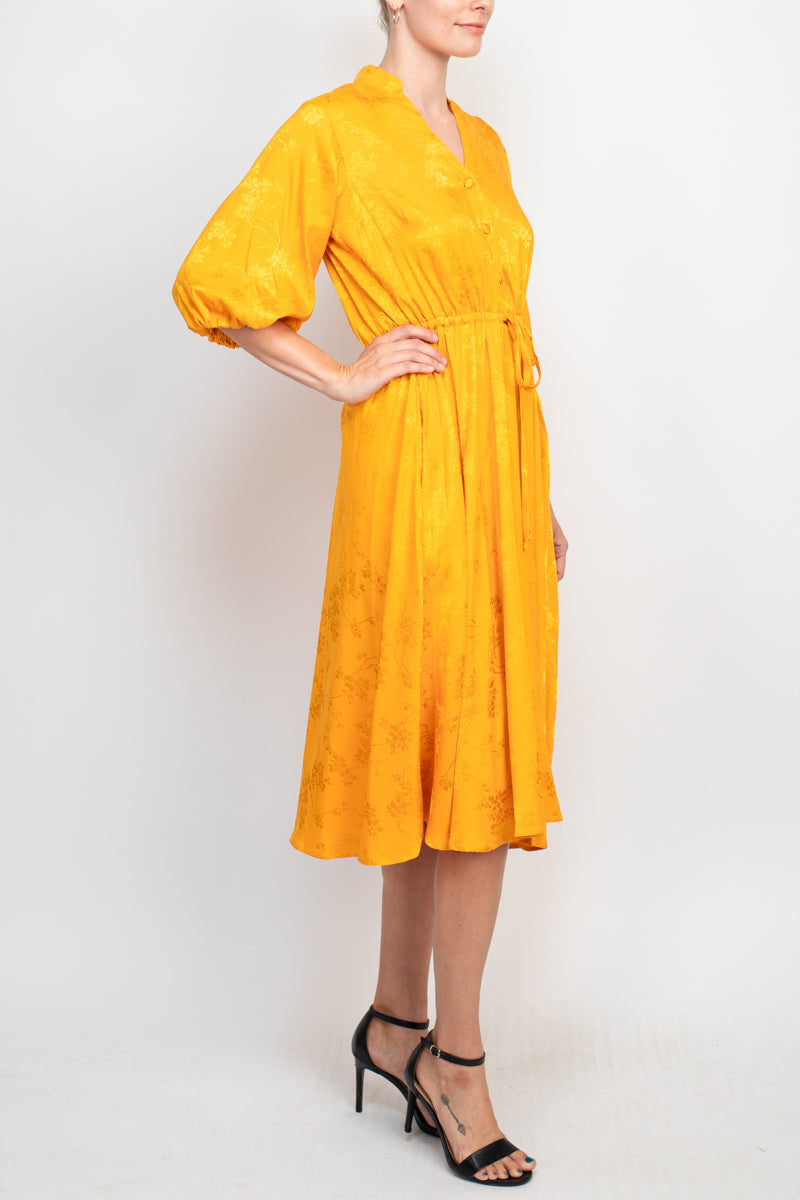 52 Seven 1292 A Line Midi Pocket Cocktail Dress
