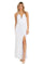 Morgan & Co Long Fitted Formal Prom Gown 12935 - The Dress Outlet White/Rainbow
