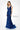 Formal Dresses Mermaid Long Formal Floral Laced Evening Dress Navy Blue