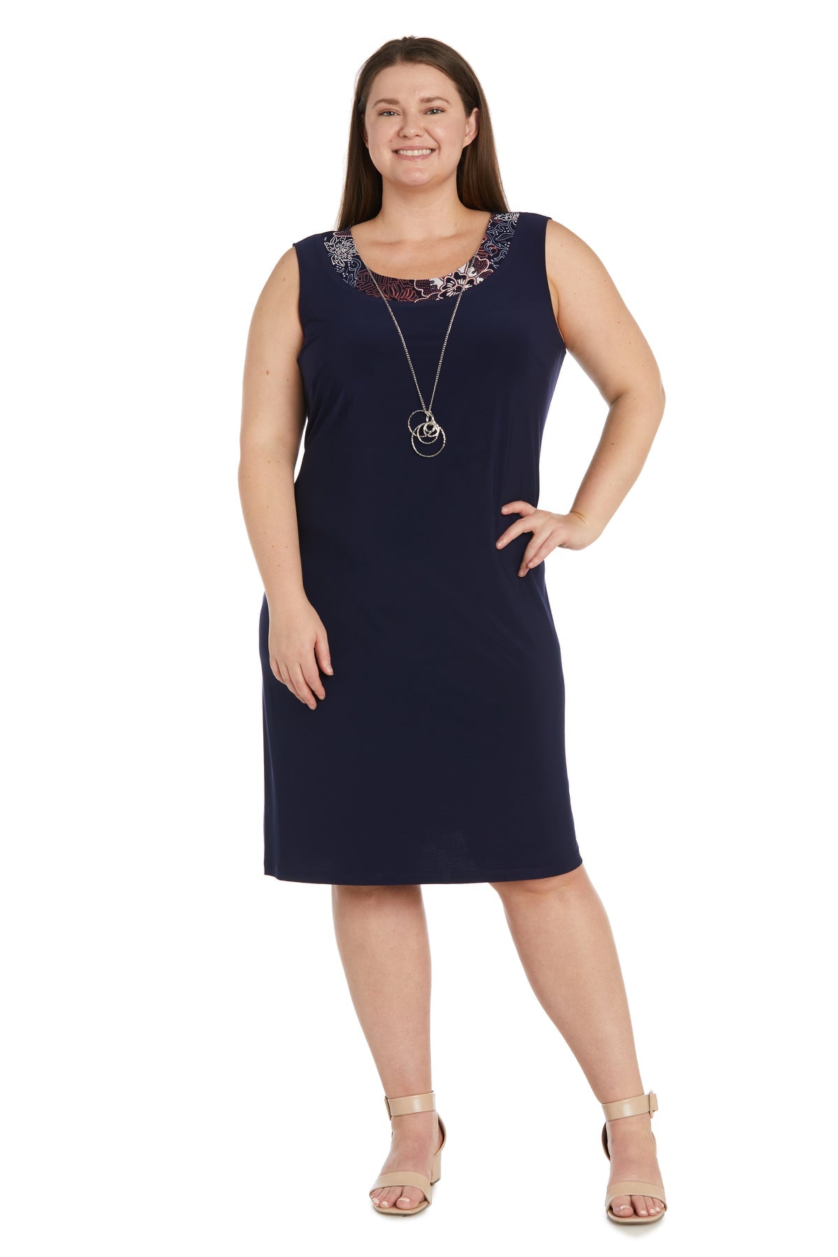 R&M Richards 1302W Mother of the Bride Plus Size Short Jacket Dress