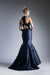 Formal Dresses Formal Fitted Mermaid Prom Long Dress Navy
