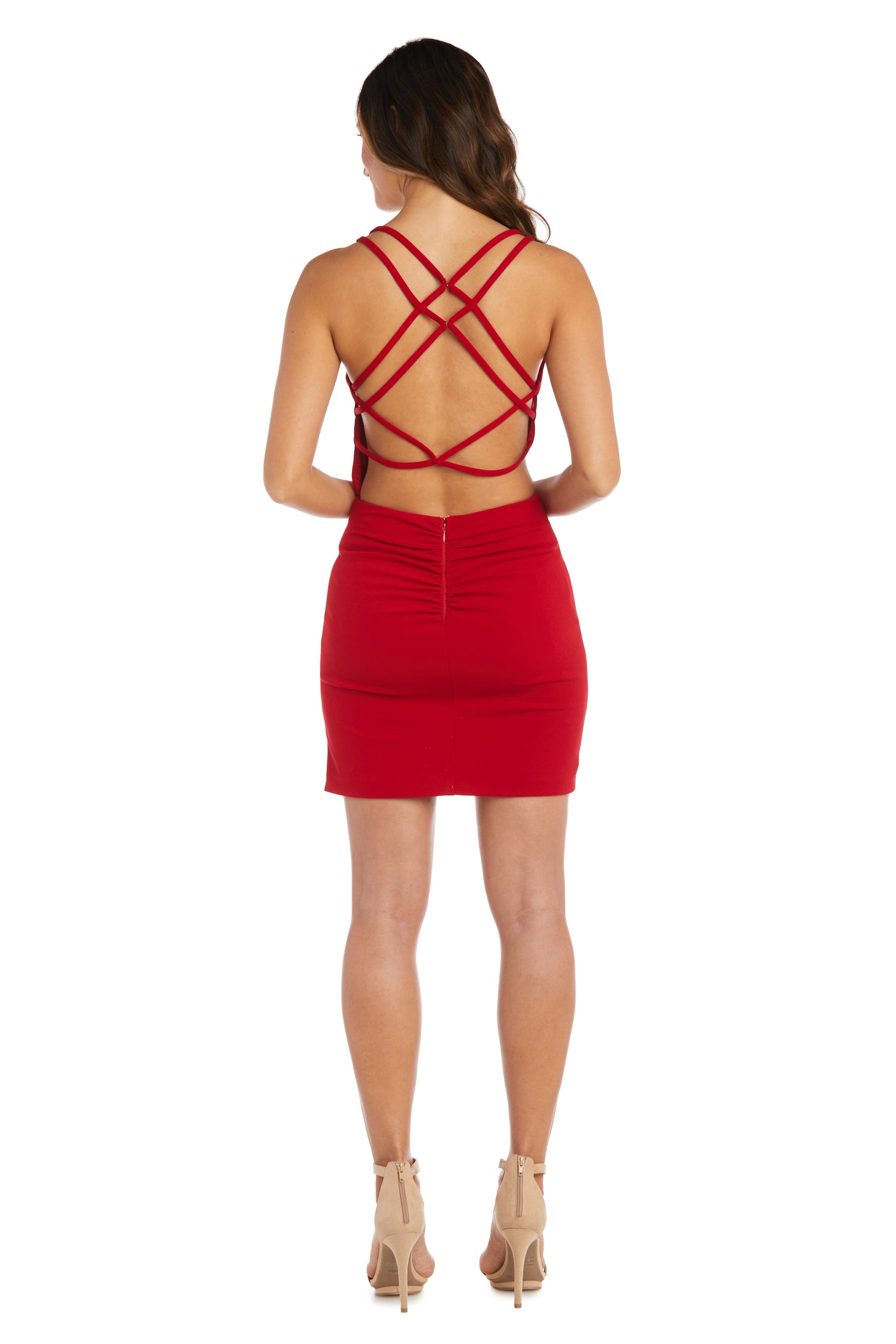 Morgan & Co 13042 Short Homecoming Cocktail Fitted Dress