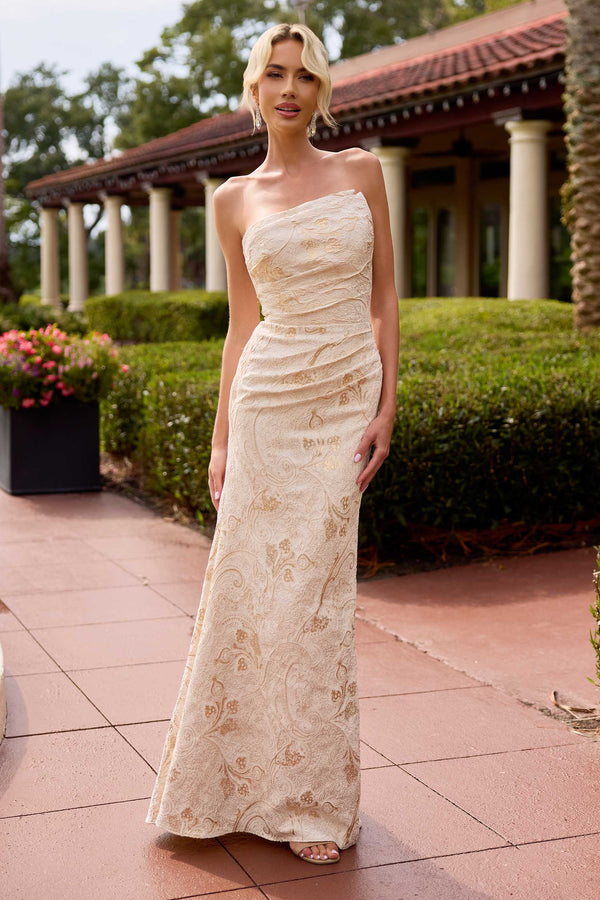 Long Formal Evening Floral Fitted Dress Primavera Couture 13163