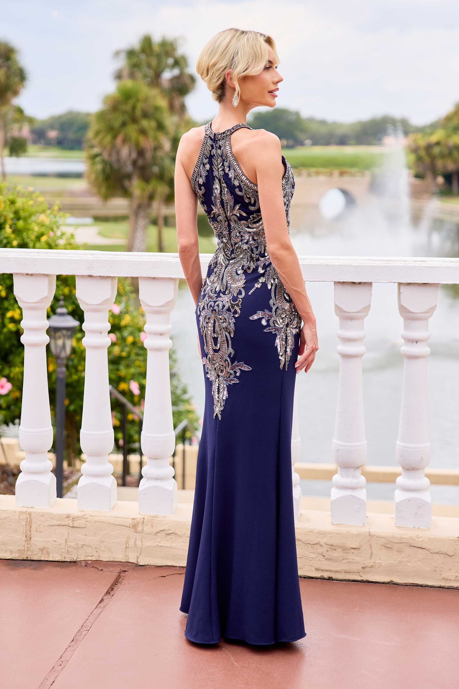 Formal Dresses Fitted Long Evening Formal Dress Primavera Couture 13167 Midnight