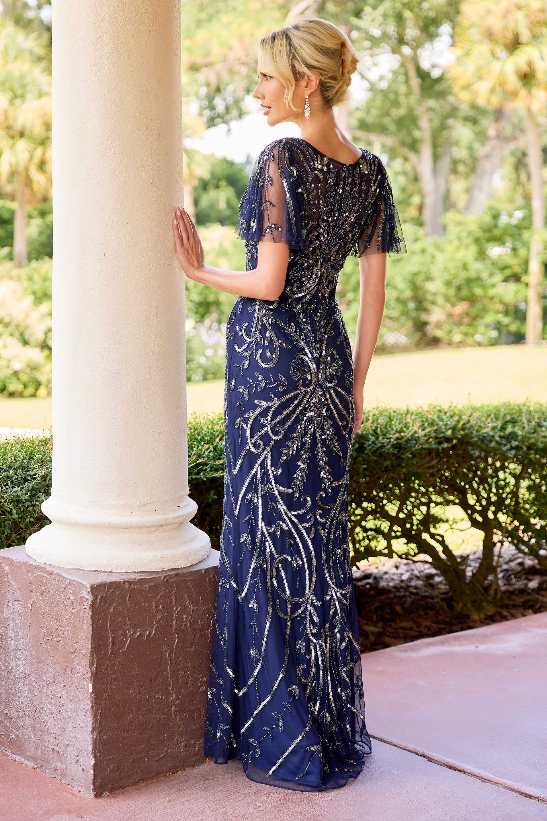 Mother of the Bride Dresses Long Beaded Sequin Formal Mother of the Bride Dress Primavera Couture 13179 Midnight