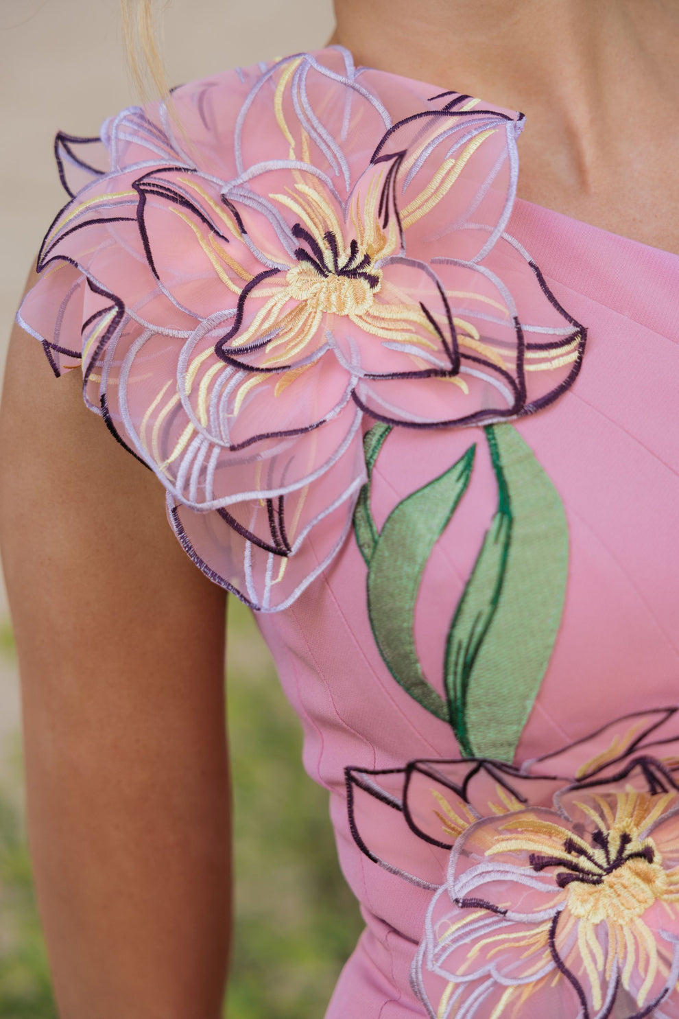 Formal Dresses Long 3D Floral Mermaid Prom Formal Dress Mac Duggal 13236 Orchid