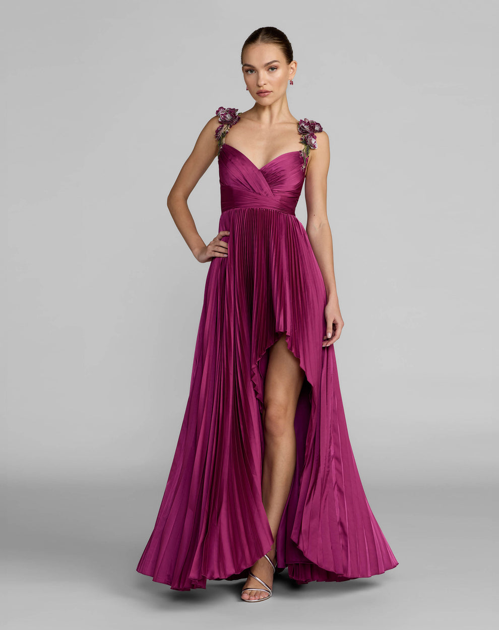 Sweetheart High-Low Chiffon Evening A-Line Mac Duggal 13263