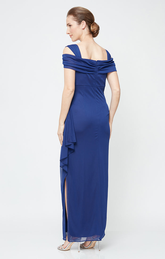 Formal Dresses Long Formal Fitted Evening Dress Electric Blue