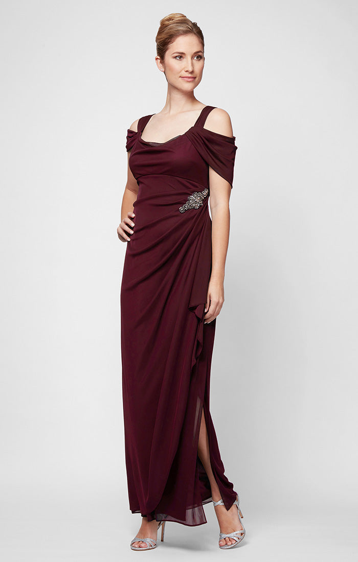 Formal Dresses Long Formal Fitted Evening Dress Wine