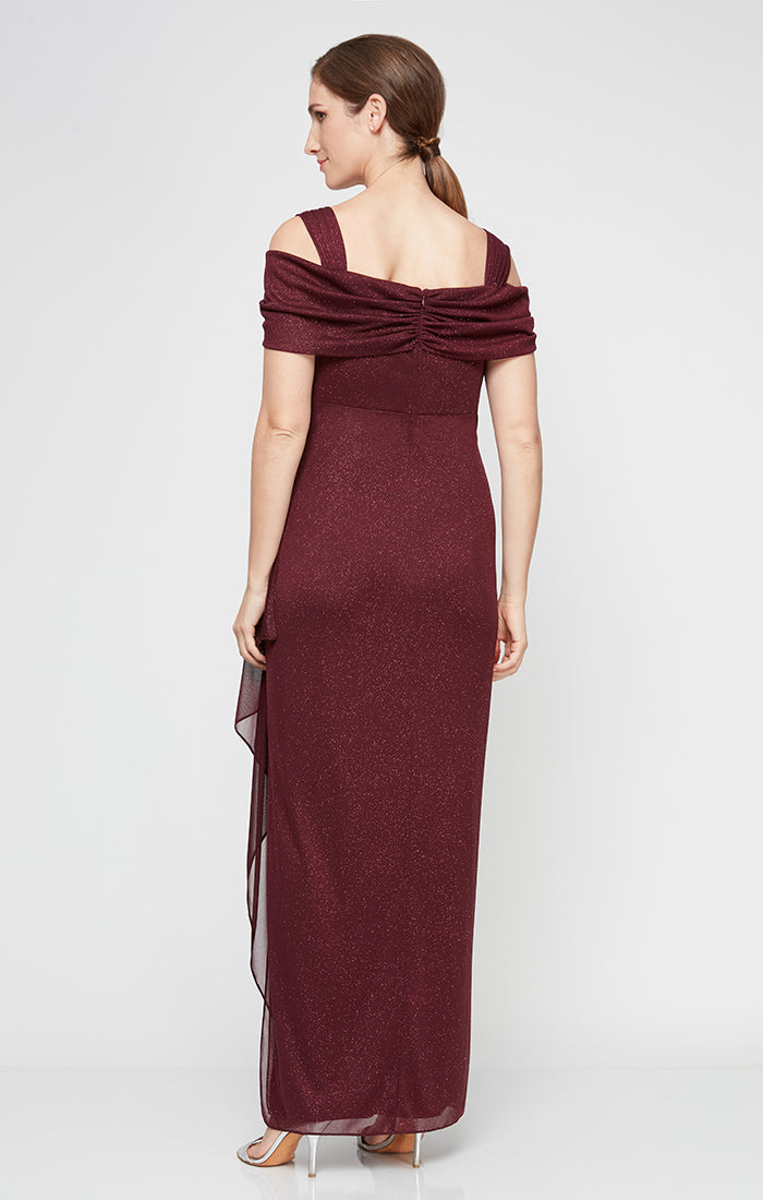 Alex Evenings 233026 Petite Long Glitter Formal Evening Dress
