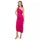 Cocktail Dresses Fitted Glitter Bodycon Cocktail Midi Dress Fuchsia