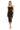 Cocktail Dresses Fitted Short Corset Lace Midi Dress Black