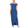 Formal Dresses Long Formal Cascade Ruffle Evening Dress Indigo