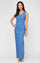 Formal Dresses Petite Long Formal Evening Beaded Dress Cornflower