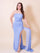 Prom Dresses Prom Long Glitter Slit Evening Prom Dress Light Blue