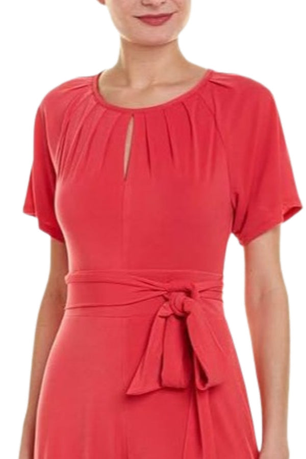 Taylor 1344M Long Formal Keyhole Jumpsuit