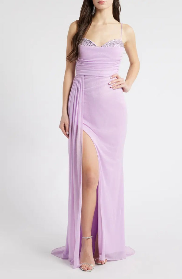 Jump Apparel 13136 A Line Long Formal Slit Prom Dress – Page 1167