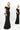 Formal Dresse Long Formal Beaded Applique Peplum Evening Dress Back