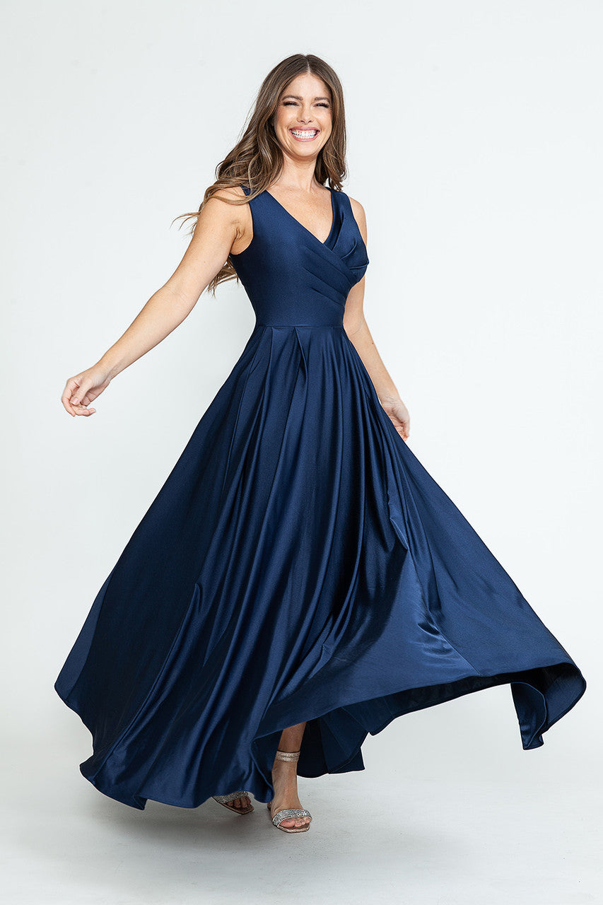 princess polly baby blue dress Long Pleated Formal Evening Prom Dress Lenovia 5242 – The Dress Outlet