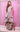 Prom Dresses A Line Formal High Low Prom Dress Pink/Grey