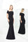 Formal Dresses Long Mermaid Formal Peplum Evening Dress Black