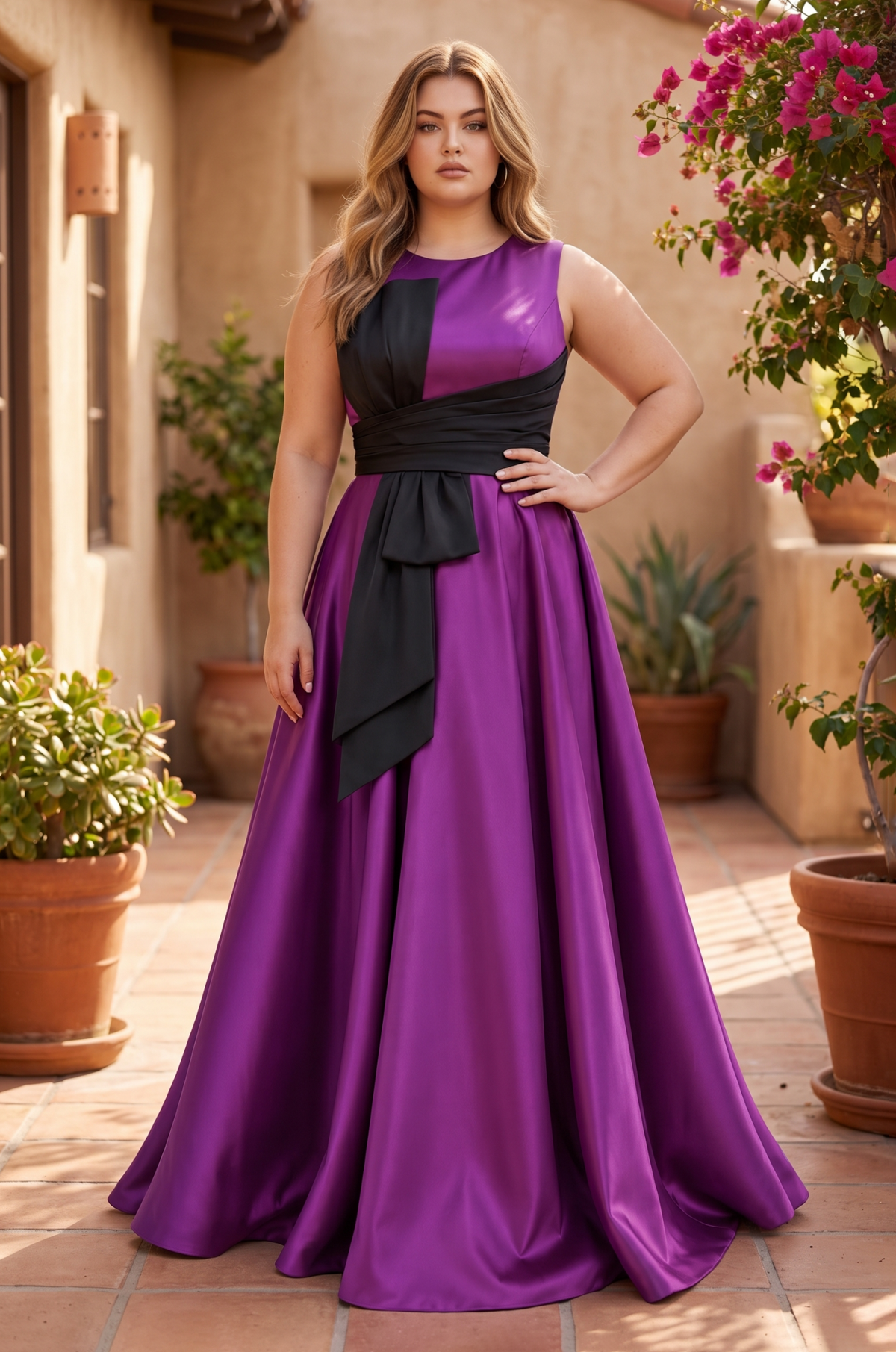 1376 plus size eggplant