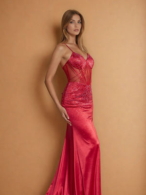 Open Back Sexy Long Prom Dress