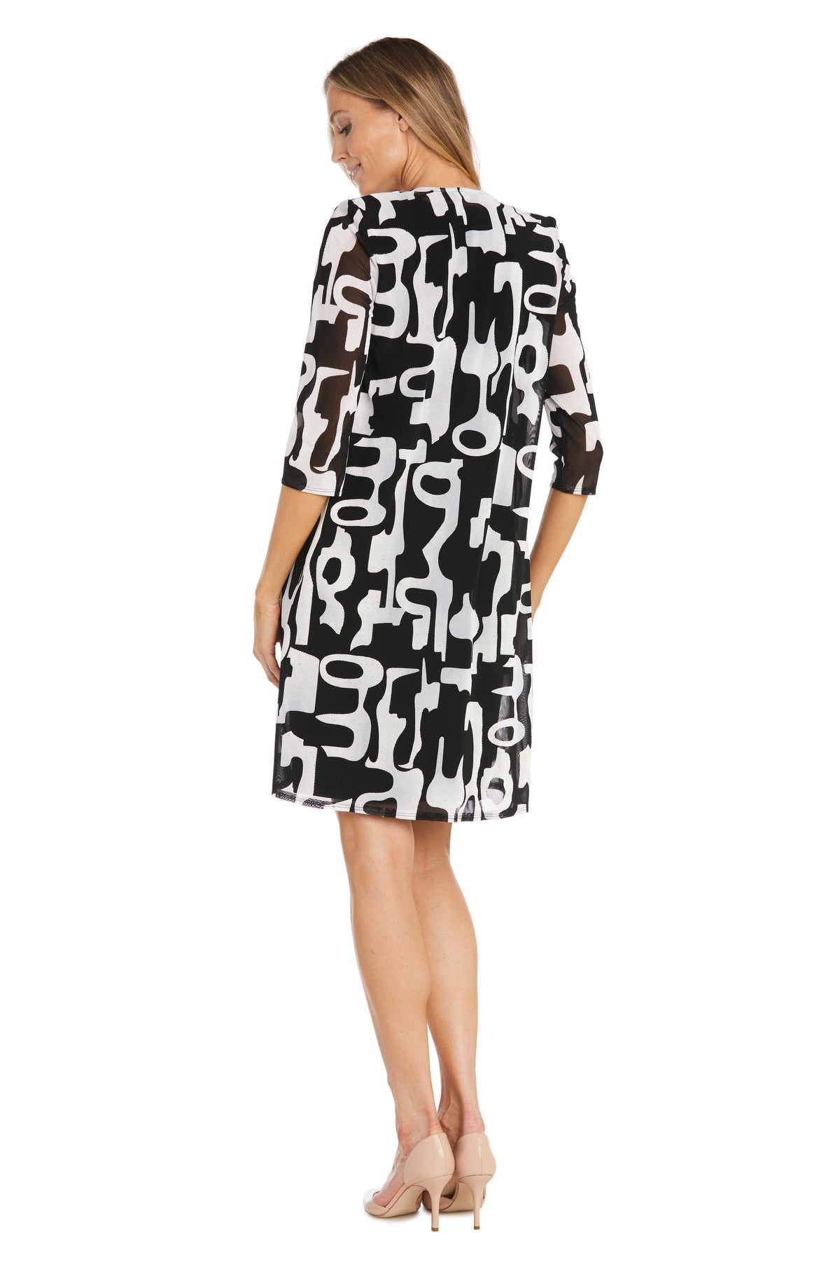 R&M Richards 1397 Mother of the Bride Short Printed Jacket Dress