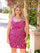 Cocktail Dresses Fitted Short Homecoming Dress FUCHSIA