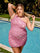 Crystal Pink 16W Primavera Couture 14023 Sparkling Short Prom Dress Sale