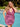 Cocktail Dresses Short Sleeveless Fitted Homecoming Dress BLACK NEON PINK