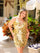 Cocktail Dresses Plus Size Short Fitted Homecoming Dress GOLD