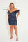 Plus Size Dresses Short Fitted Homecoming Cocktail Dress Midnight