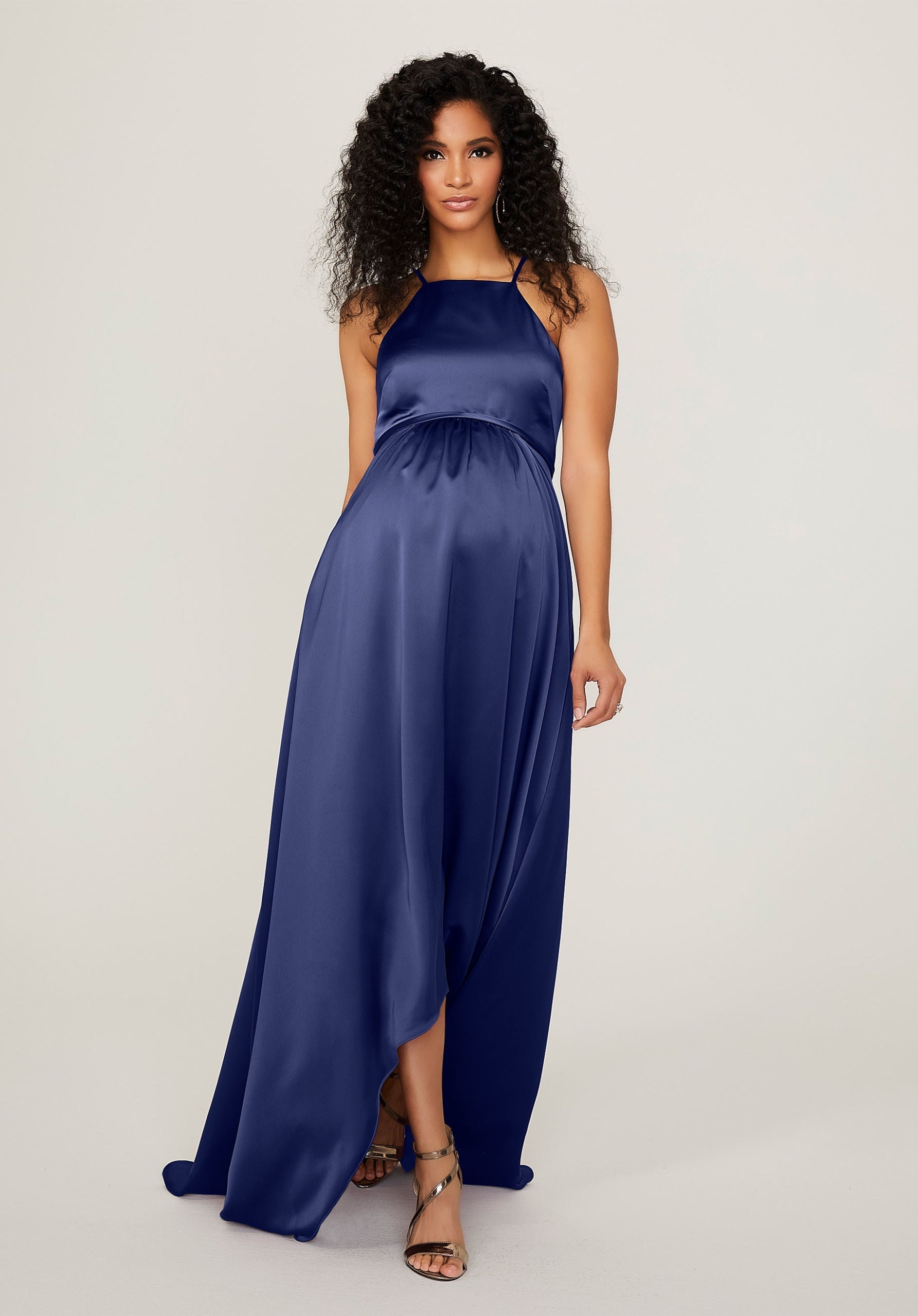 Formal Dresses Formal Long High Low A Line Dress MGNY Madeline Gardner New York 14101 Sapphire