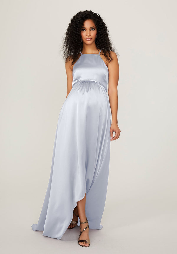 Long Formal High Low A Line Dress MGNY Madeline Gardner New York 14101