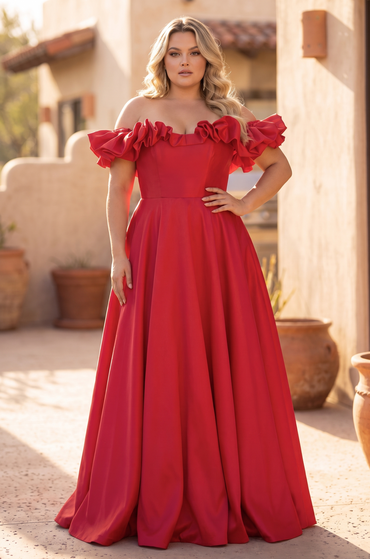 1410 plus size red