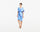 Cocktail Dresses Short Ruffle Beaded Cocktail Dress Periwinkle