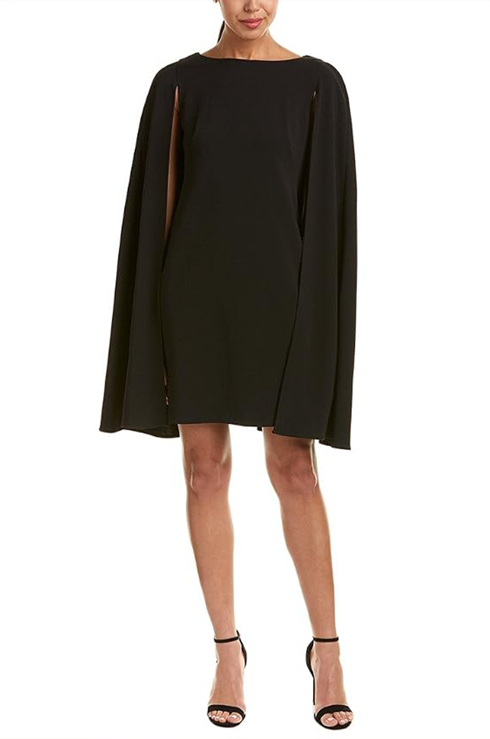 Adrianna Papell 14237610 Short Cape Cocktail Dress