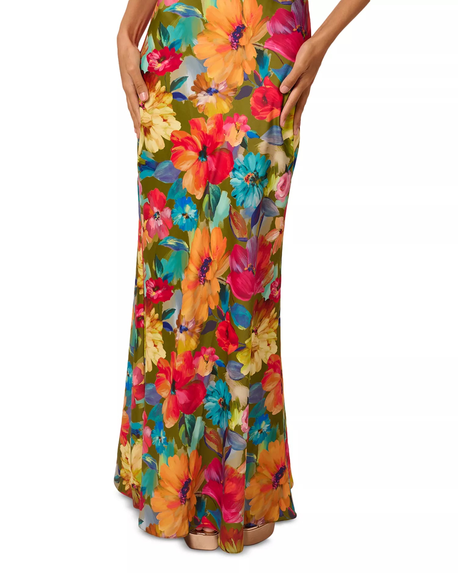 Yara Printed Satin Gown Liv Foster ML1E209313