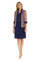 Mother of the Bride Dresses Short Mother of the Bride Jacket Dress Navy/Multi