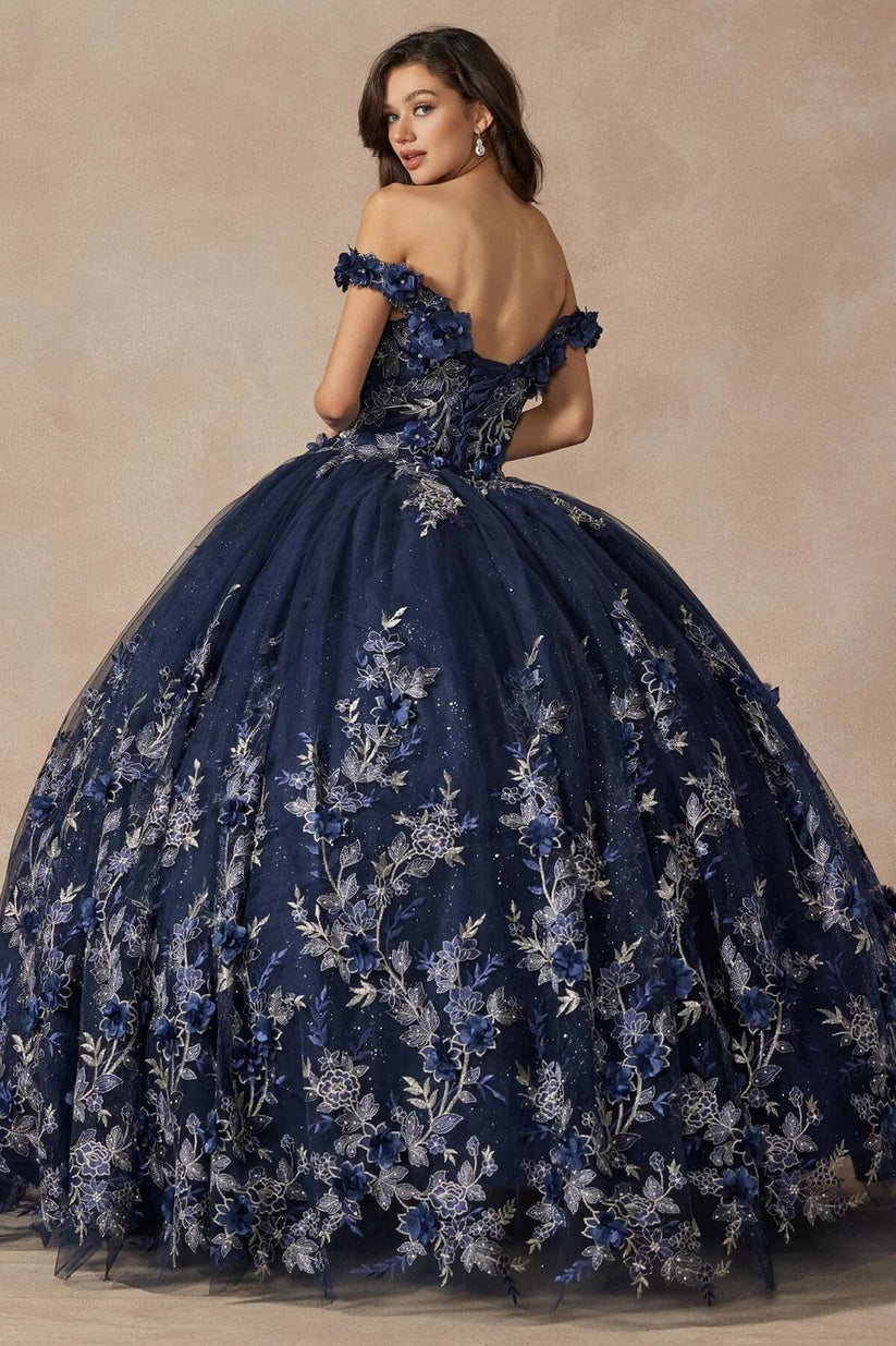 Juliet JT1485J Off the Shoulder Cinderella Quinceanera Ball Gown