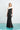 Formal Dresses Long Formal Slit Ruffle Dress Black/White